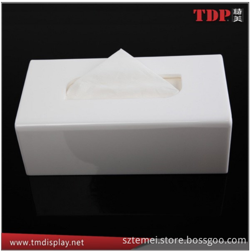 Factory wholesale Manufacturer High Quality White Acrylic Tissue Paper Box, Acrylic Napkin Holders Wholesales
